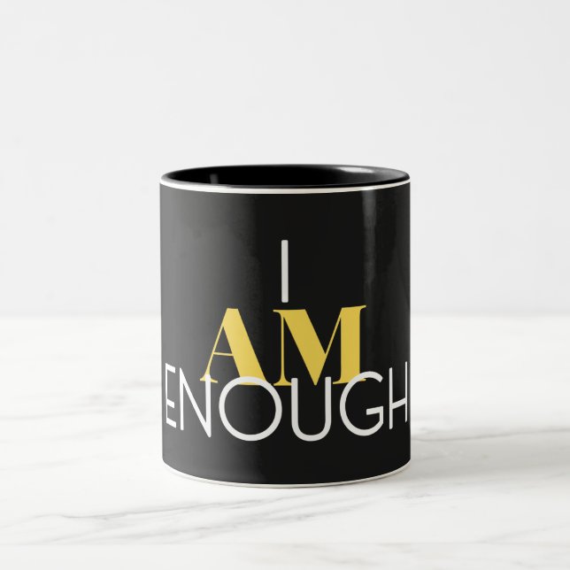 Caneca De Café Em Dois Tons Sou O Suficiente (Centro)