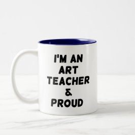 CANECA DE CAFÉ EM DOIS TONS SOU PROFESSOR DE ARTE & ORGULHOSO