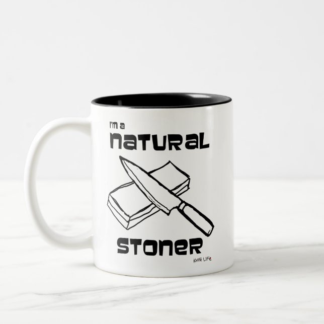 Caneca De Café Em Dois Tons Sou um Stonista Natural (Esquerda)