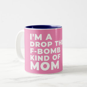 CANECA DE CAFÉ EM DOIS TONS SOU UM TIPO DE MÃE COM A BOMBA F. 
