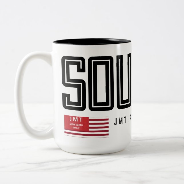 Caneca De Café Em Dois Tons SOUL BRO, 2 Tons, 15 Oz (Esquerda)