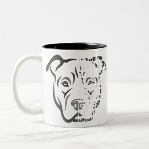 Caneca De Café Em Dois Tons Soul Pitbull Dog Lover