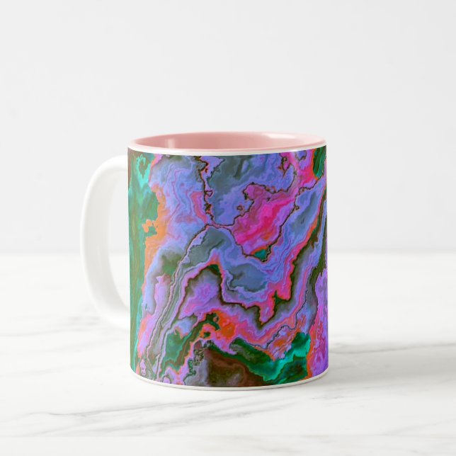 Caneca De Café Em Dois Tons Sour Marble (Frente Esquerda)