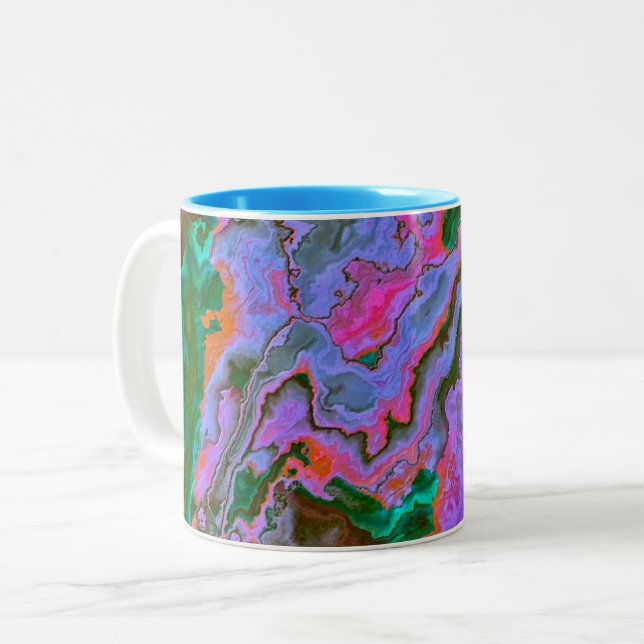 Caneca De Café Em Dois Tons Sour Marble (Frente Esquerda)