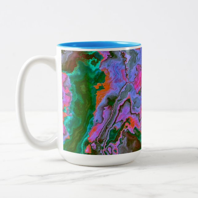 Caneca De Café Em Dois Tons Sour Marble - Mug De Café De Dois Tons (Esquerda)