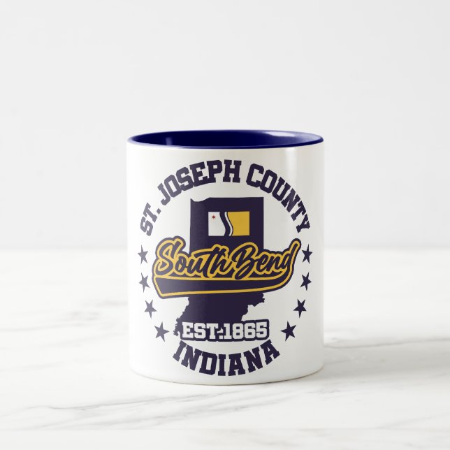 Caneca De Café Em Dois Tons South Bend, Indiana (Centro)