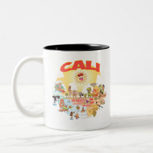 Caneca De Café Em Dois Tons Southern California CALI