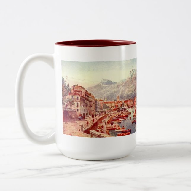 Caneca De Café Em Dois Tons Souvenir Mug - Nice, França (Esquerda)