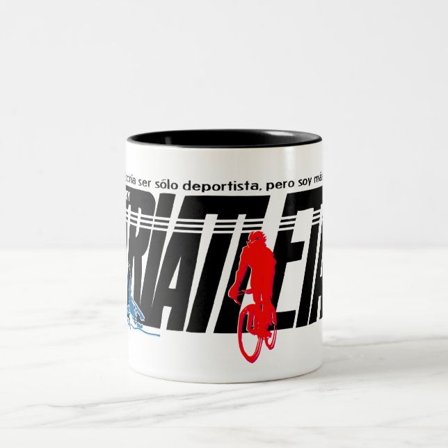 Caneca De Café Em Dois Tons Soy triatleta (Centro)