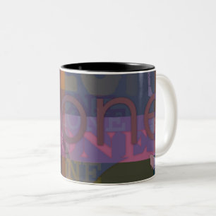 Caneca De Café Em Dois Tons Sozinho 1 Café Mug