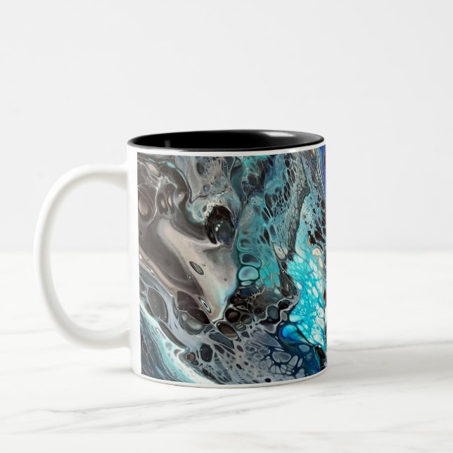 Caneca De Café Em Dois Tons Space blue pouring (Esquerda)