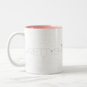 Caneca De Café Em Dois Tons   Sparkly brilhante bonito Cuppa Jo
