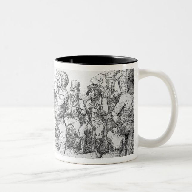Caneca De Café Em Dois Tons Sparring, 1817 (Direita)