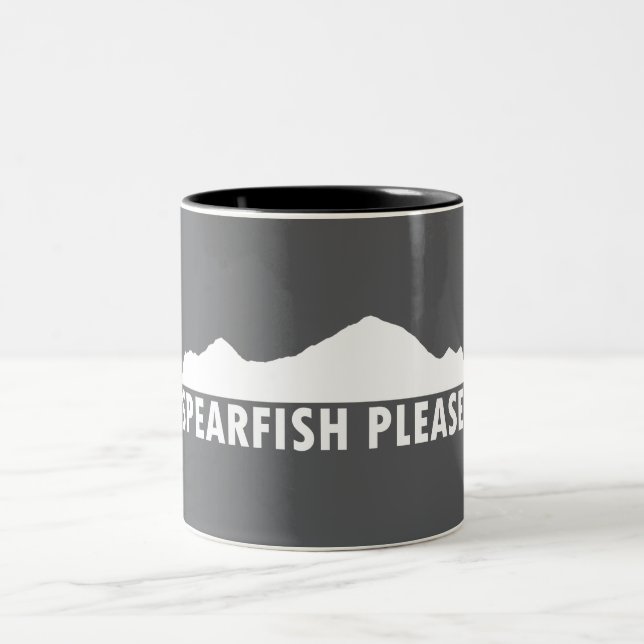 Caneca De Café Em Dois Tons Spearfish South Dakota Please (Centro)