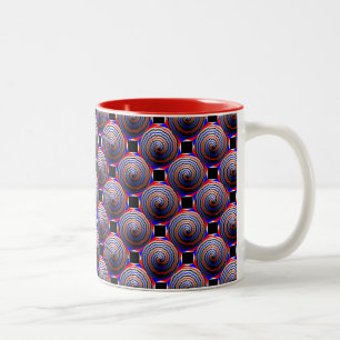 Caneca De Café Em Dois Tons Spiral Cone por Kenneth Yoncich