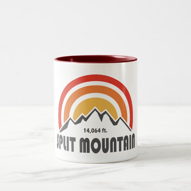 Caneca De Café Em Dois Tons Split Mountain California (Centro)
