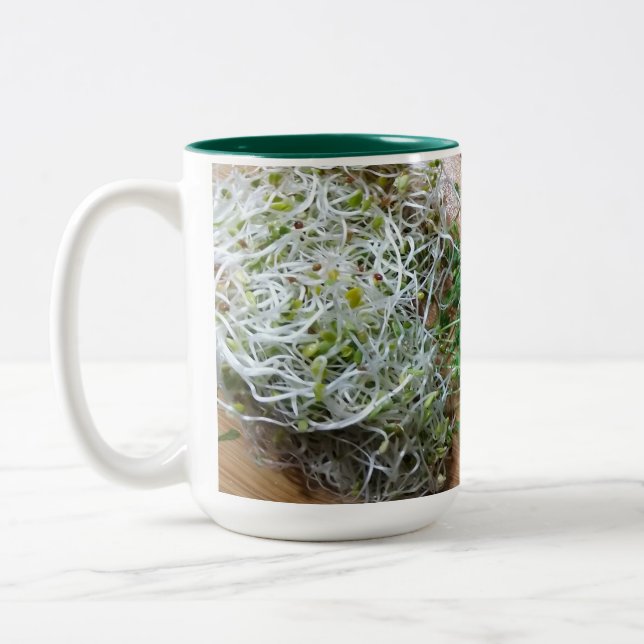 Caneca De Café Em Dois Tons Sprouts Mug! (Esquerda)