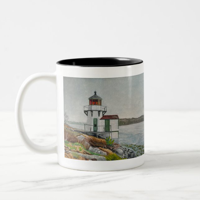 Caneca De Café Em Dois Tons Squirrel Point Light (Esquerda)