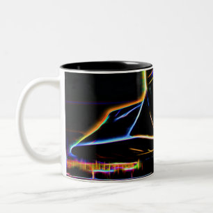 Caneca De Café Em Dois Tons SR-71 Blackbird