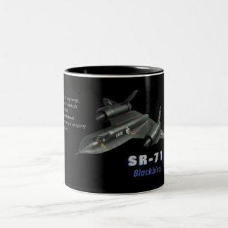 Caneca De Café Em Dois Tons SR-71 "Blackbird"