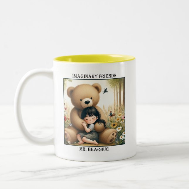 Caneca De Café Em Dois Tons Sr. Bearhug (Esquerda)