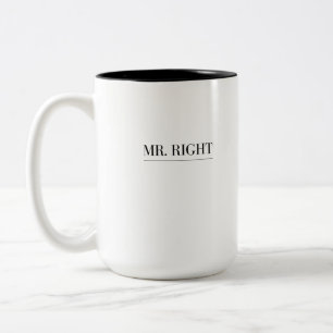 Caneca De Café Em Dois Tons Sr., certo
