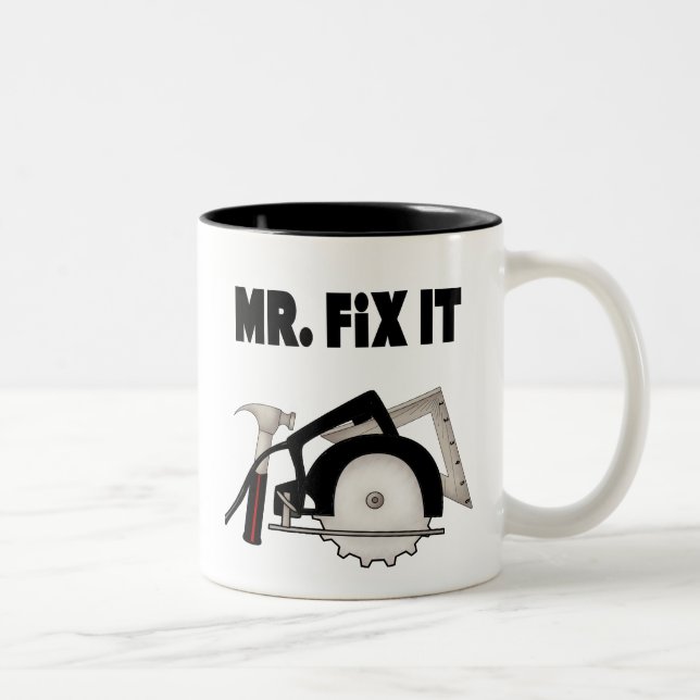 Caneca De Café Em Dois Tons Sr. Fix It (Direita)