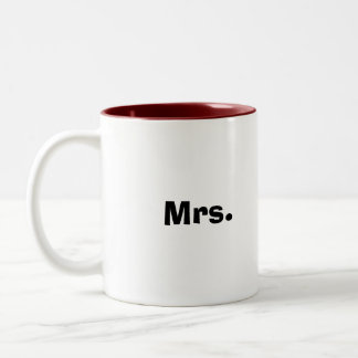 Caneca De Café Em Dois Tons Sra.