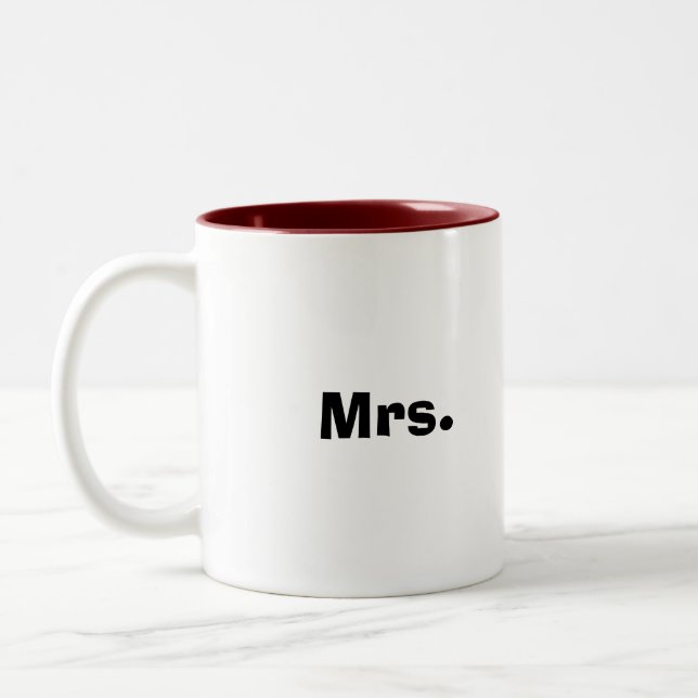 Caneca De Café Em Dois Tons Sra. (Esquerda)