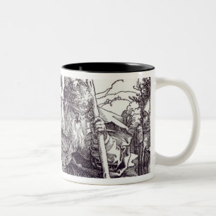 Caneca De Café Em Dois Tons St Christopher que leva o cristo infantil, 1511