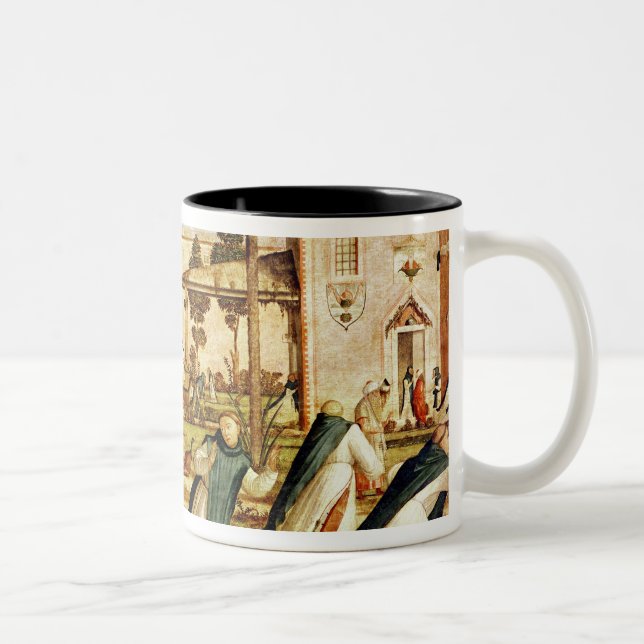 Caneca De Café Em Dois Tons St Jerome e leão no monastério, 1501-09 (Direita)