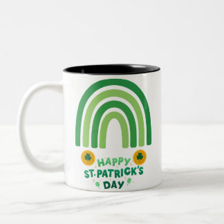 Caneca De Café Em Dois Tons St. Patrick's Day Blessing Mug