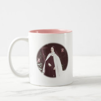 Caneca De Café Em Dois Tons St. Therese de Lisieux