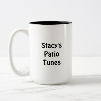 Caneca De Café Em Dois Tons Stacy's Patio Tunes Coffee Mug