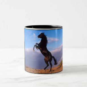 Caneca De Café Em Dois Tons Stallion Negro