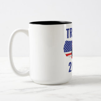 Caneca De Café Em Dois Tons Stand with Trump: Gear Up for 2024!