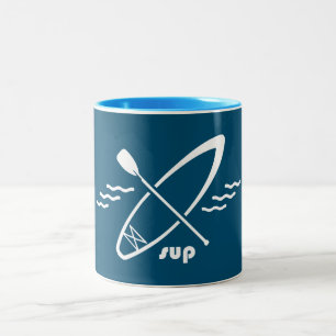 Caneca De Café Em Dois Tons Standup Paddleboard