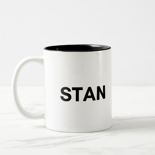 Caneca De Café Em Dois Tons stão (Esquerda)