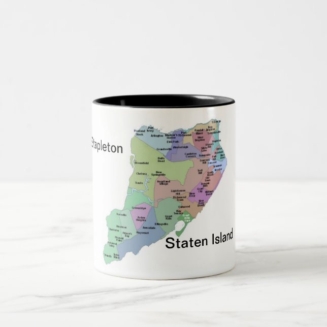 Caneca De Café Em Dois Tons Stapleton, caneca do tom do ~ dois de Staten (Centro)