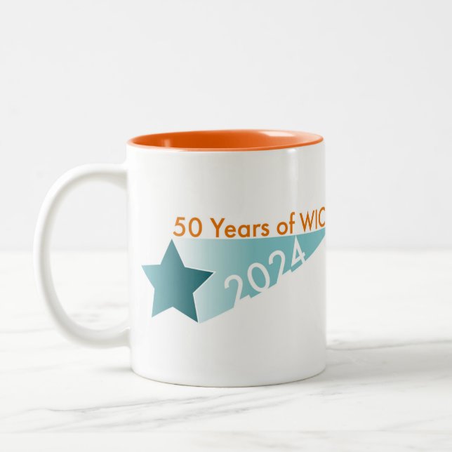 Caneca De Café Em Dois Tons Star Orange Mug (Esquerda)