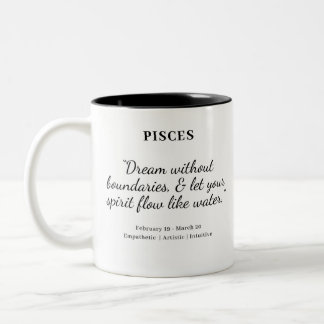 Caneca De Café Em Dois Tons Star Power: Peixes Astrology Mug