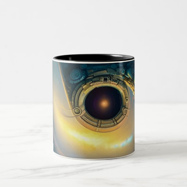 Caneca De Café Em Dois Tons Stargate no céu (Centro)