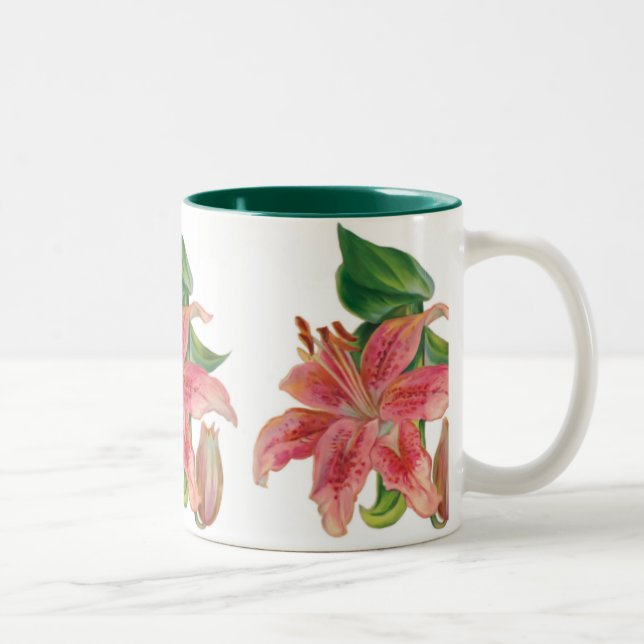 Caneca De Café Em Dois Tons Stargazer Lily (Direita)