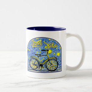 Caneca De Café Em Dois Tons Starry Bike