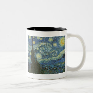 Caneca De Café Em Dois Tons Starry Night por Vincent Van Gogh