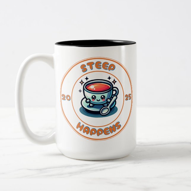 Caneca De Café Em Dois Tons Steep Acontece Mug (Esquerda)