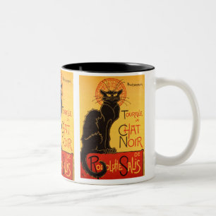 Caneca De Café Em Dois Tons Steinlen: Bate-papo Noir