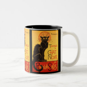 Caneca De Café Em Dois Tons Steinlen: Bate-papo Noir