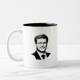 Caneca De Café Em Dois Tons Stephen Harper enfrenta