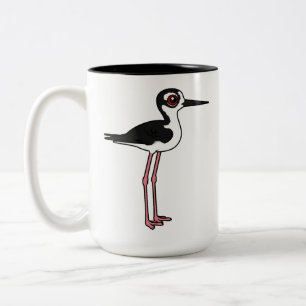 Caneca De Café Em Dois Tons Stilt Preto-necked